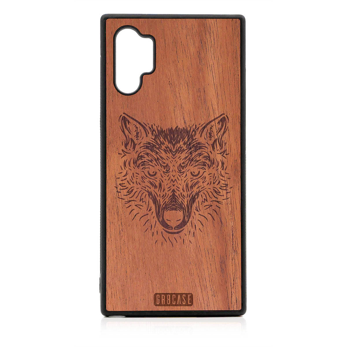 Furry Wolf Design Wood Case For Samsung Galaxy Note 10 Plus