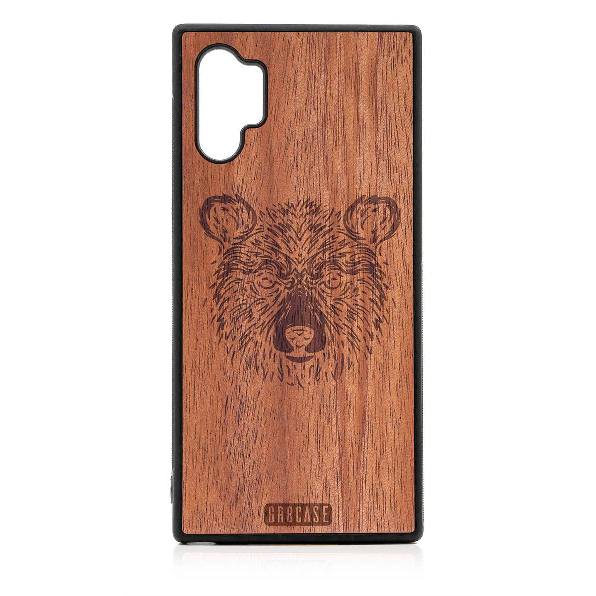 Furry Bear Design Wood Case For Samsung Galaxy Note 10 Plus