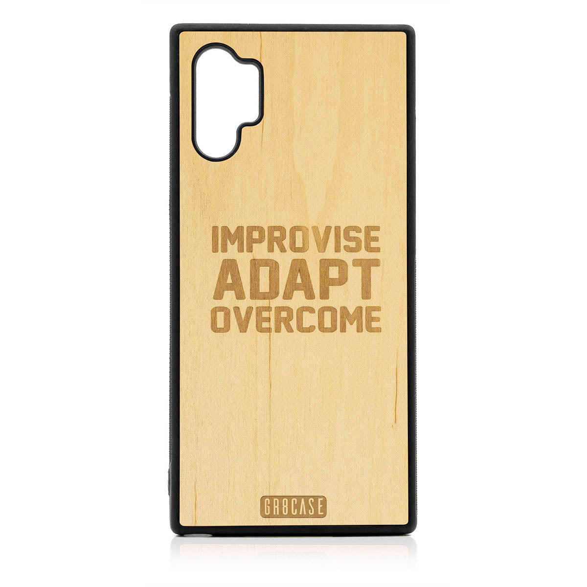 Improvise Adapt Overcome Design Wood Case For Samsung Galaxy Note 10 Plus