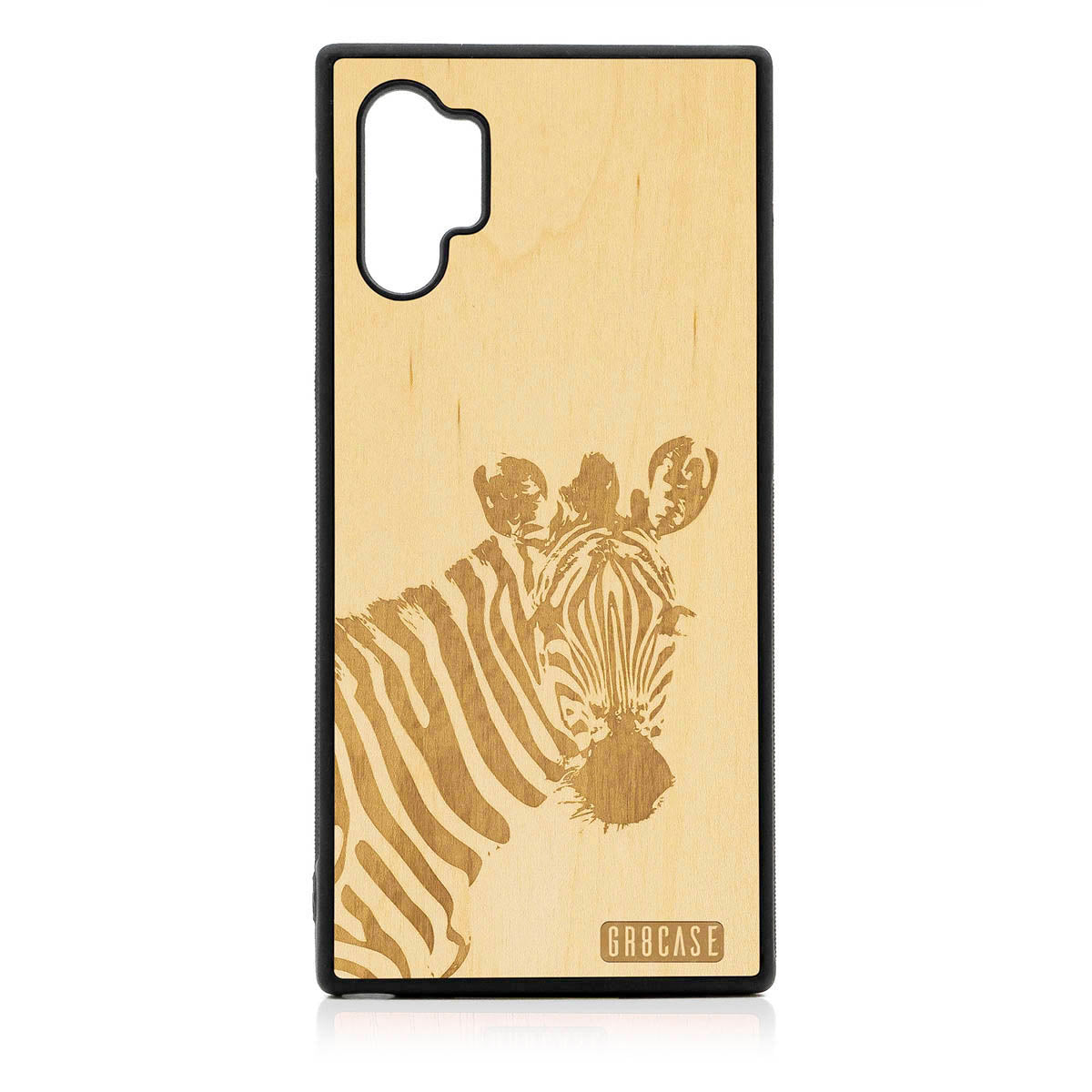 Lookout Zebra Design Wood Case For Samsung Galaxy Note 10 Plus