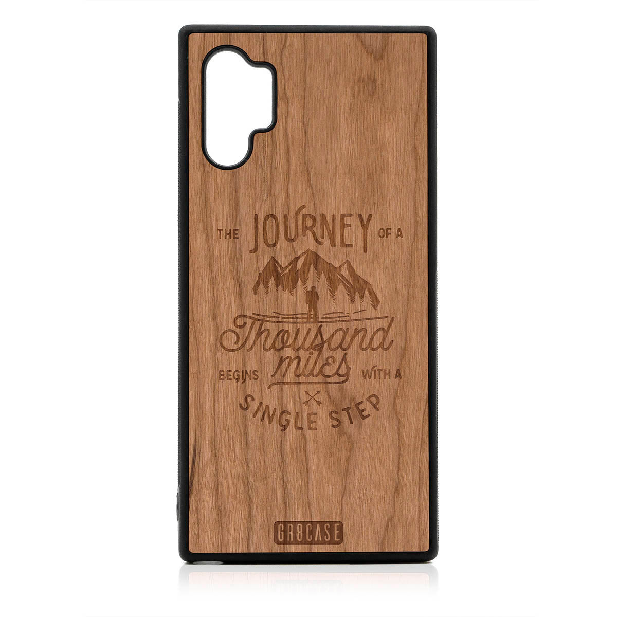 The Journey Of A Thousand Miles Begins With A Single Step Design Wood Case For Samsung Galaxy Note 10 Plus