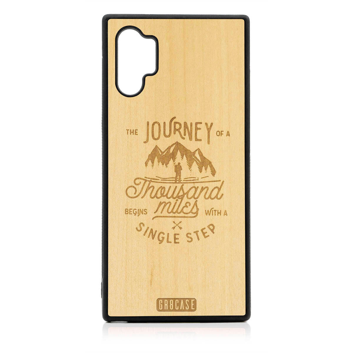 The Journey Of A Thousand Miles Begins With A Single Step Design Wood Case For Samsung Galaxy Note 10 Plus