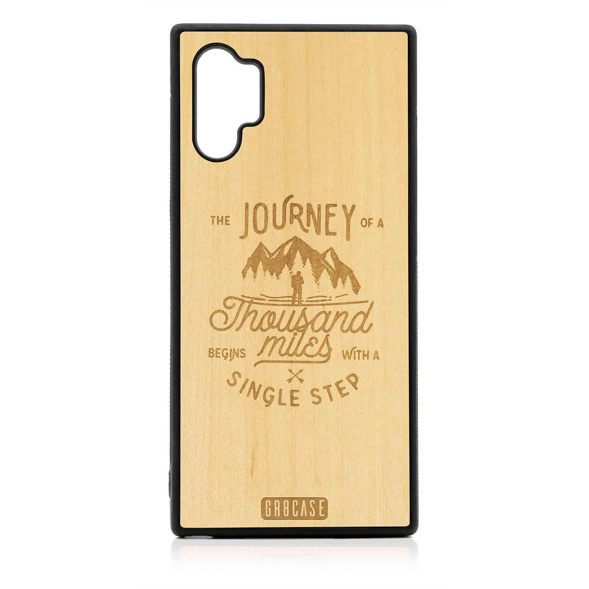 The Journey Of A Thousand Miles Begins With A Single Step Design Wood Case For Samsung Galaxy Note 10 Plus