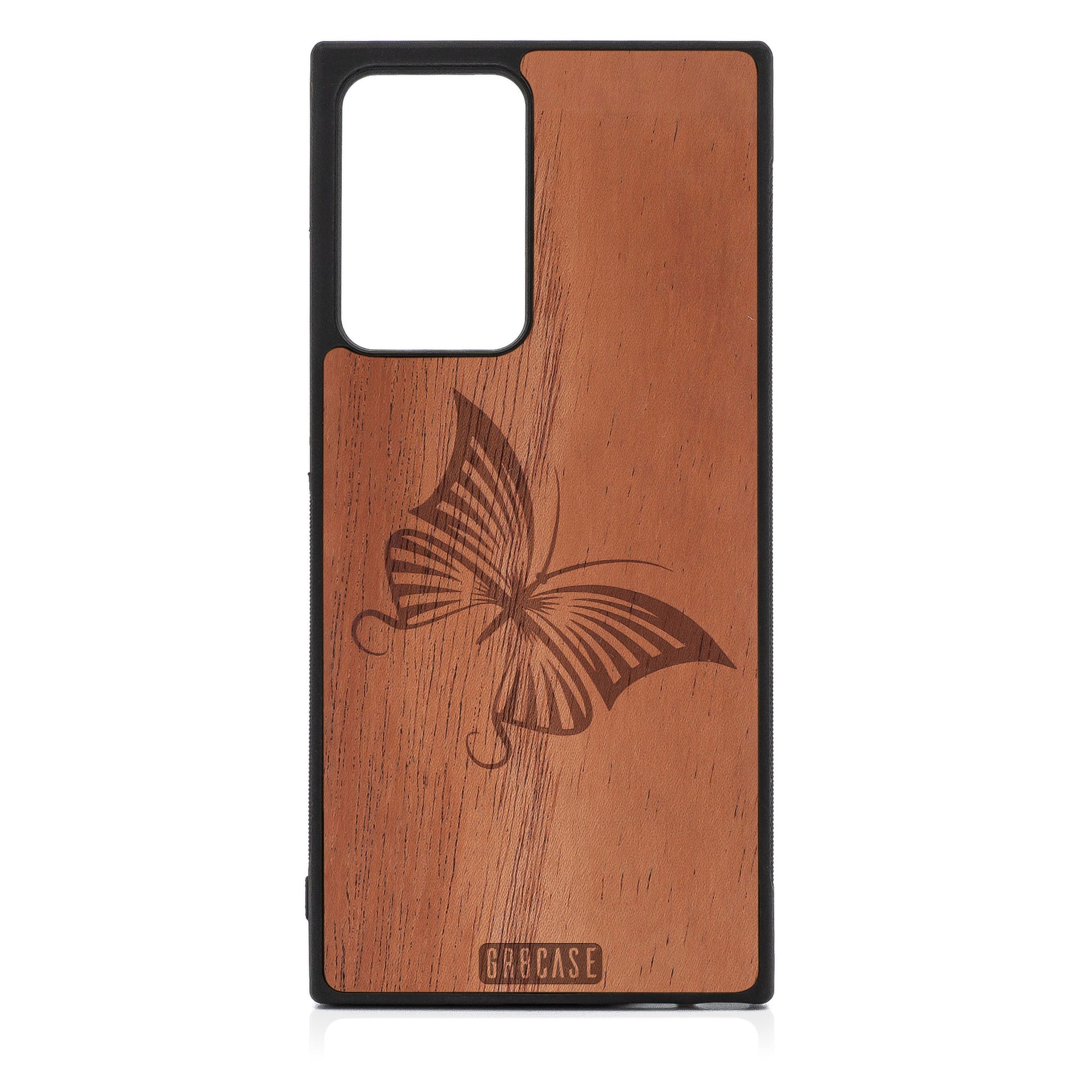 Butterfly Design Wood Case For Samsung Galaxy Note 20 Ultra