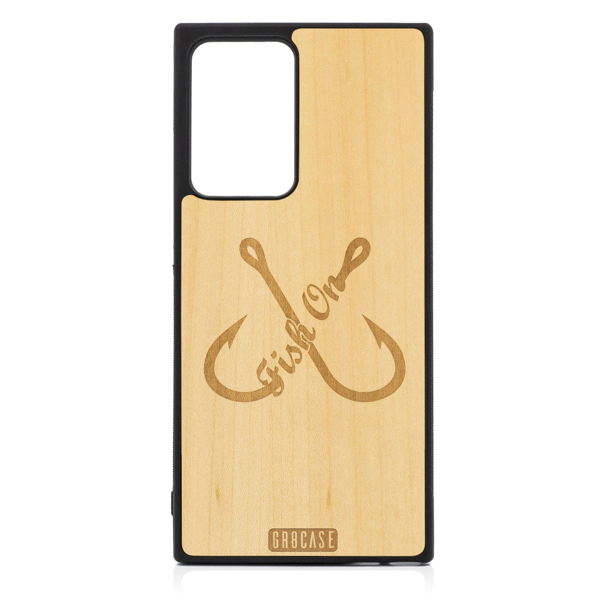Fish On (Fish Hooks) Design Wood Case For Samsung Galaxy Note 20 Ultra