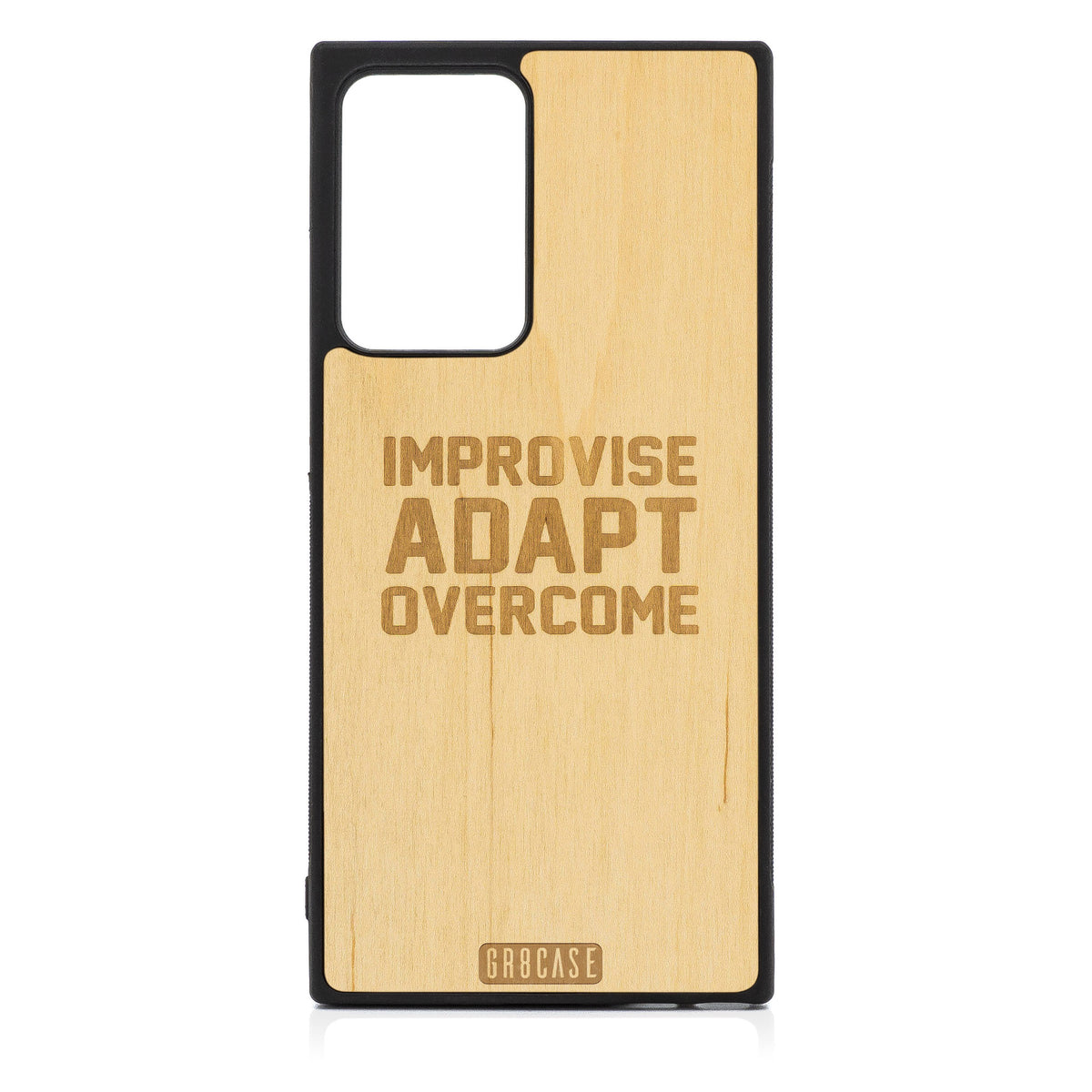 Improvise Adapt Overcome Design Wood Case For Samsung Galaxy Note 20 Ultra