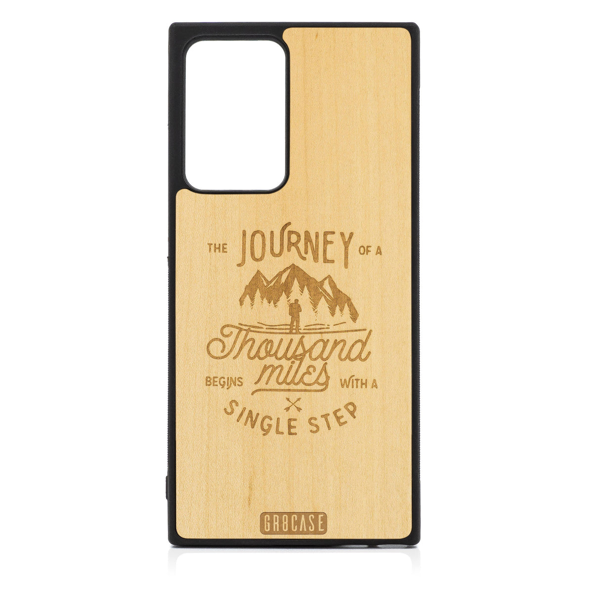 The Journey Of A Thousand Miles Begins With A Single Step Design Wood Case For Samsung Galaxy Note 20 Ultra