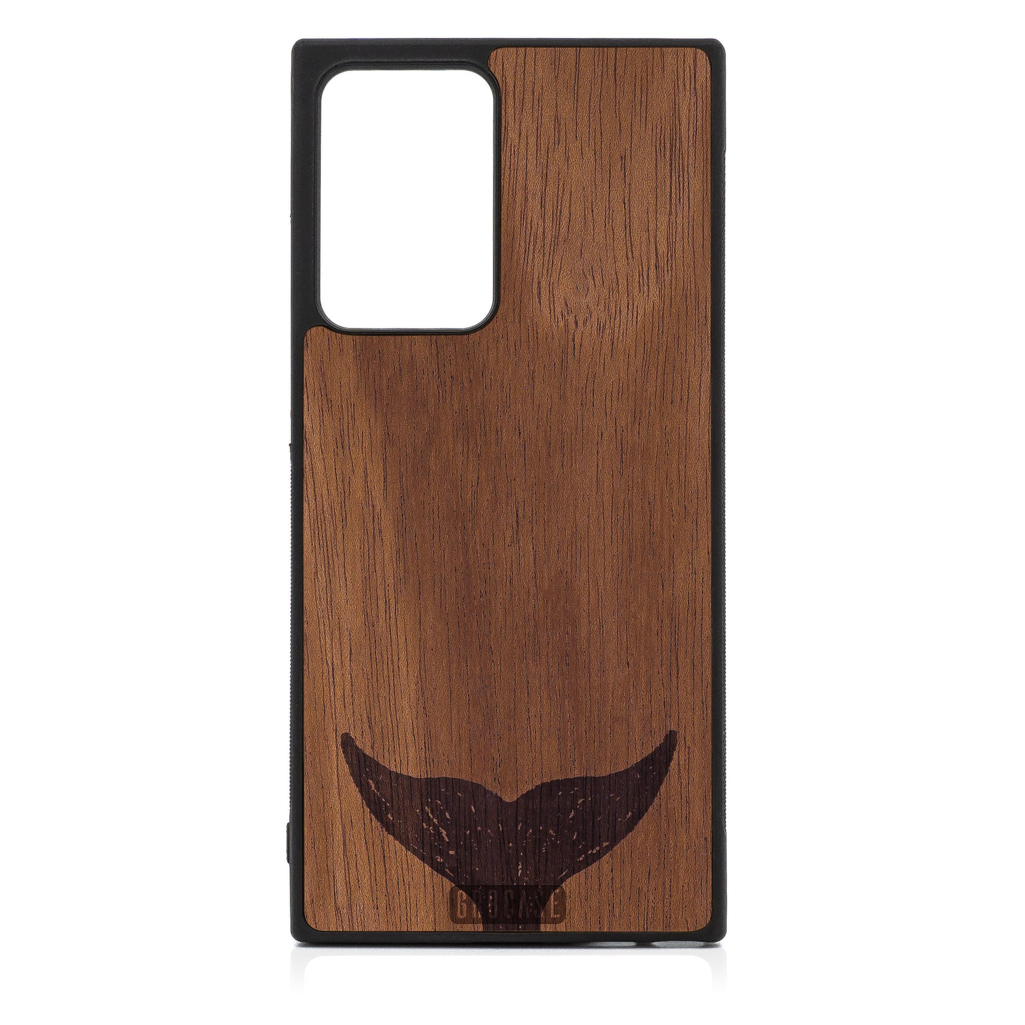 Whale Tail Design Wood Case For Samsung Galaxy Note 20 Ultra