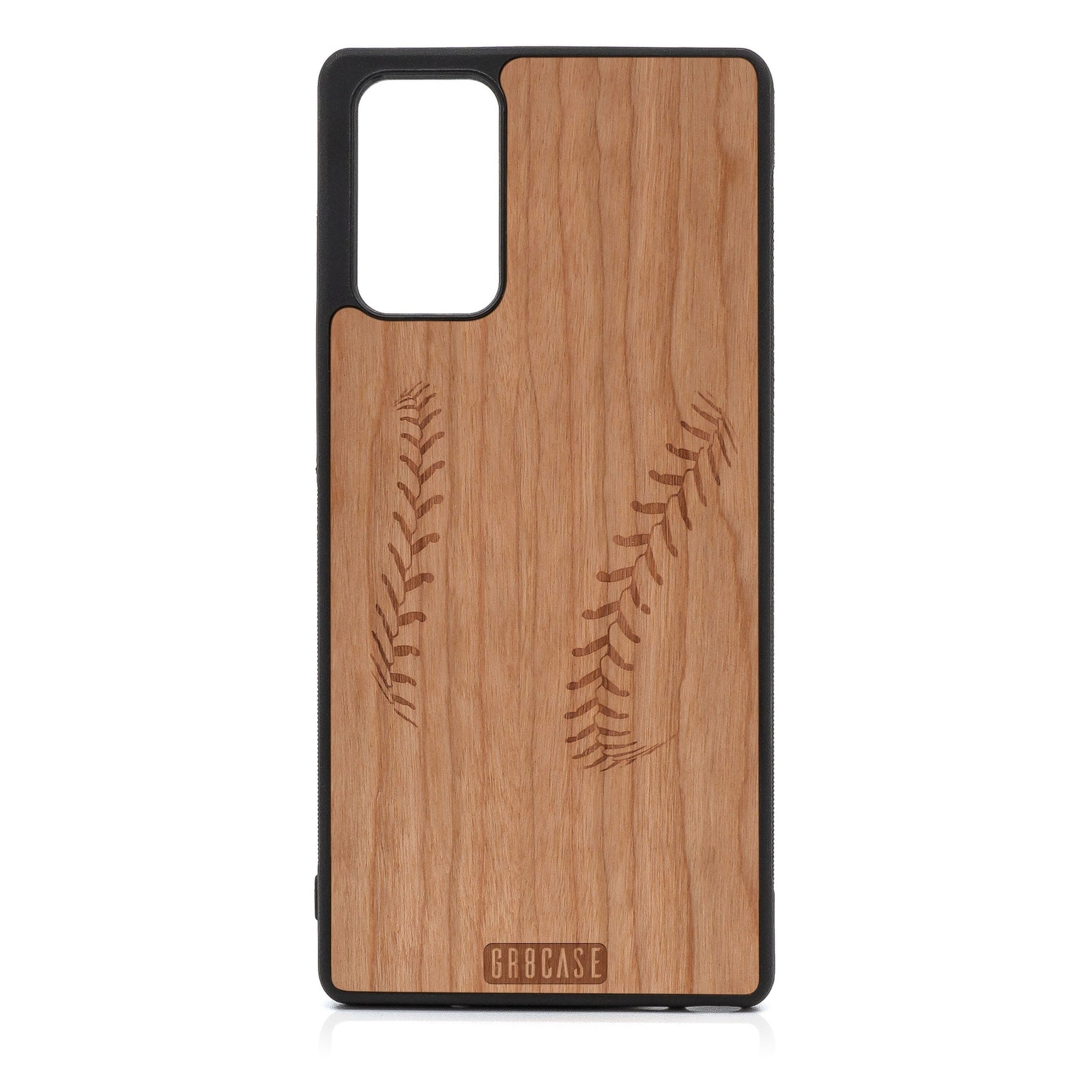 Baseball Stitches Design Wood Case For Samsung Galaxy A53 5G