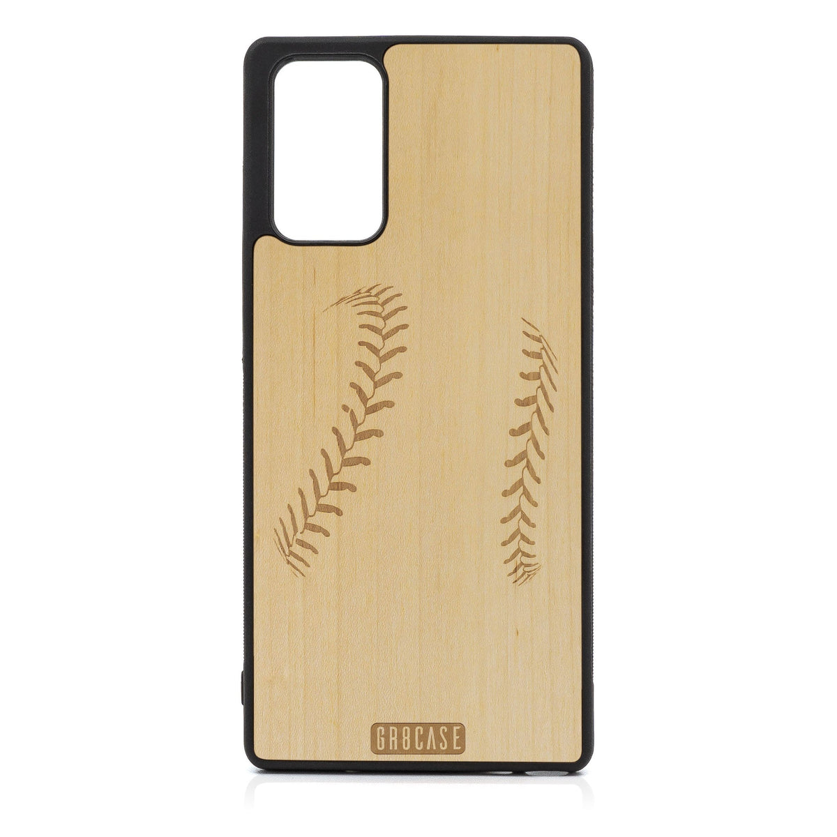 Baseball Stitches Design Wood Case For Samsung Galaxy A71 5G
