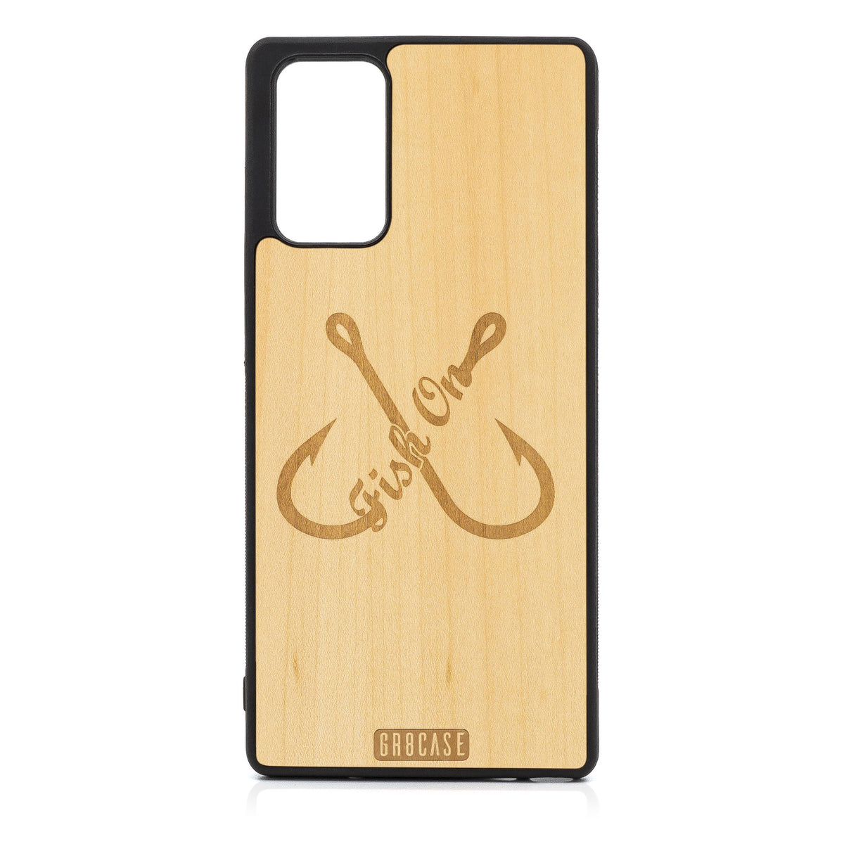 Fish On (Fish Hooks) Design Wood Case For Samsung Galaxy Note 20
