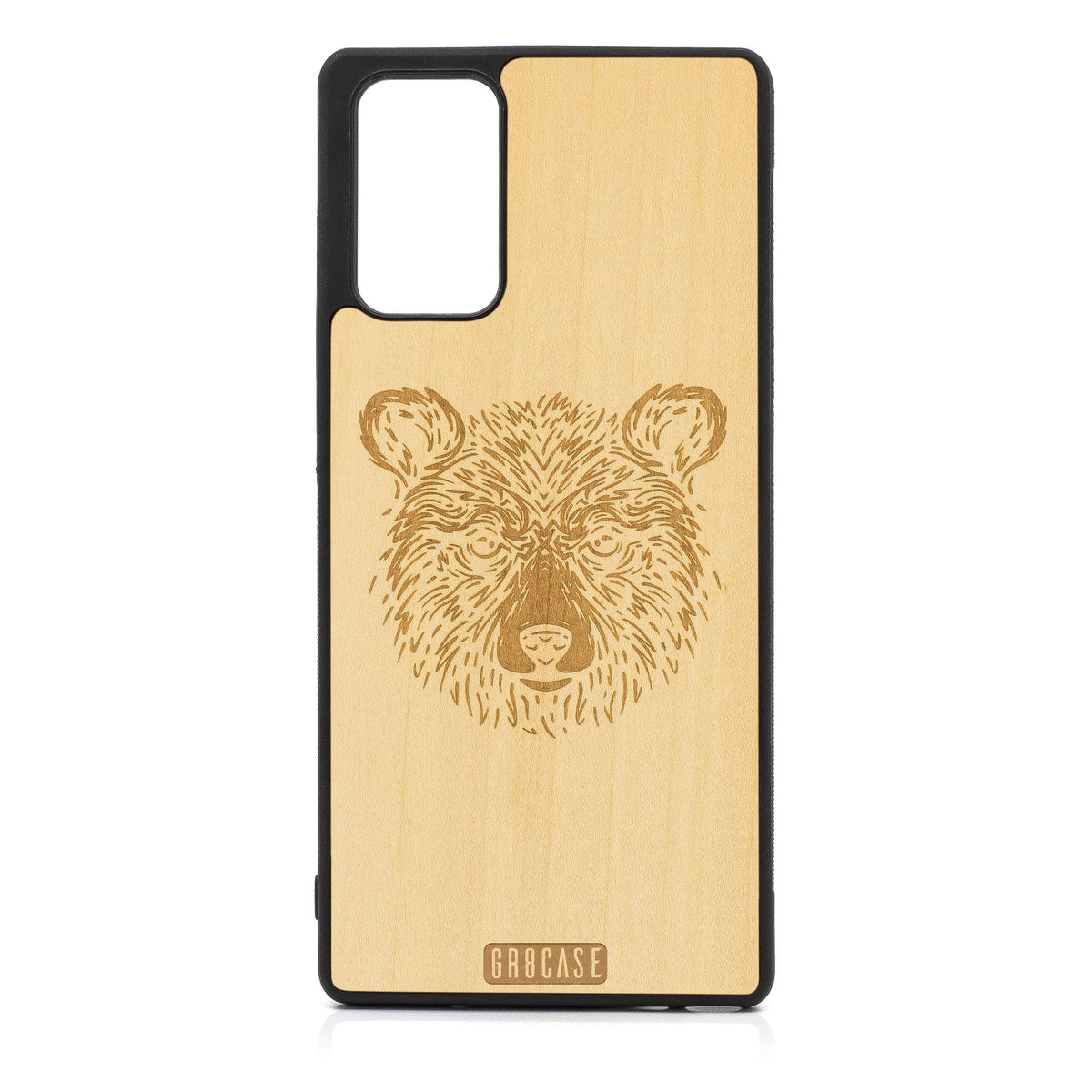 Furry Bear Design Wood Case For Samsung Galaxy Note 20