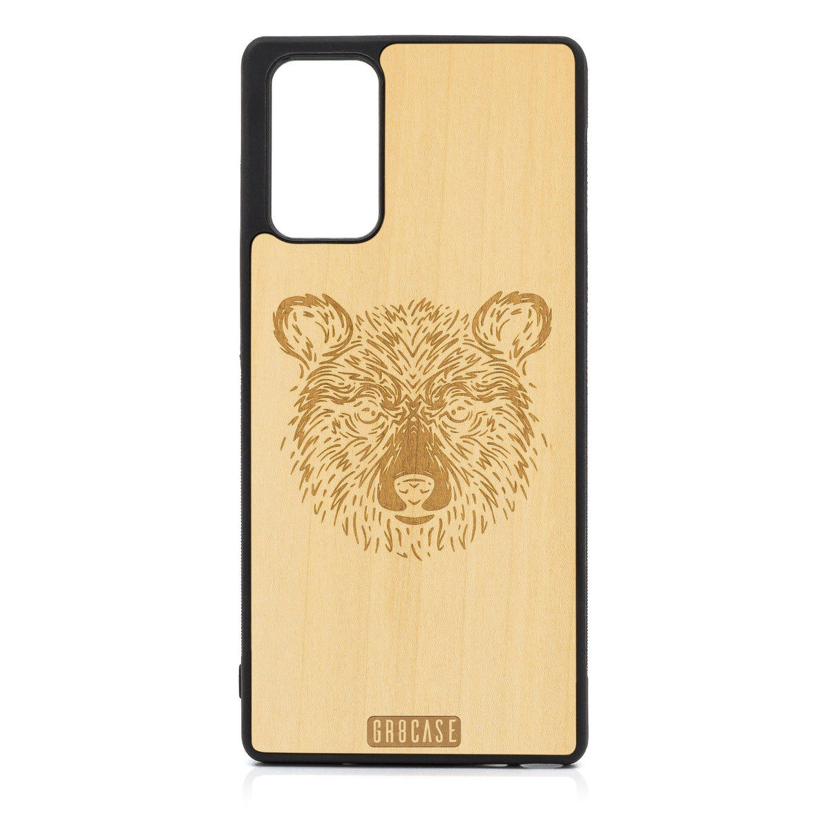 Furry Bear Design Wood Case For Samsung Galaxy A33 5G