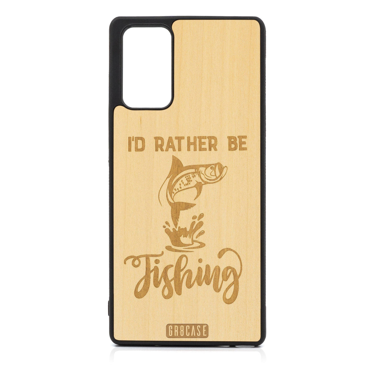 I&#39;D Rather Be Fishing Design Wood Case For Samsung Galaxy A71 5G