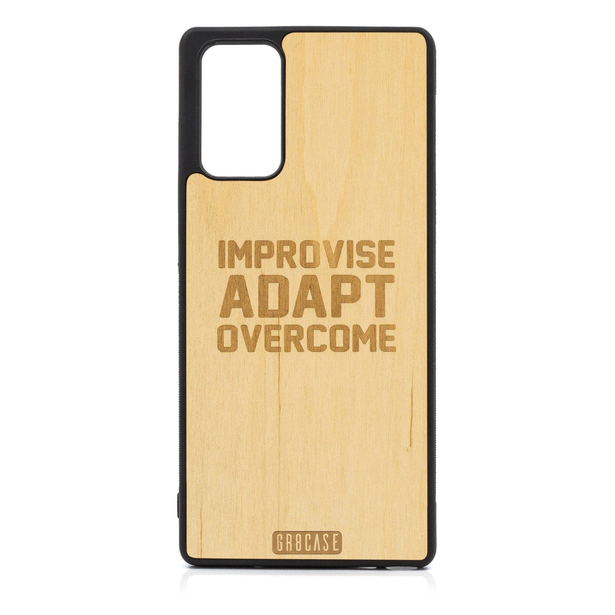 Improvise Adapt Overcome Design Wood Case For Samsung Galaxy A52 5G