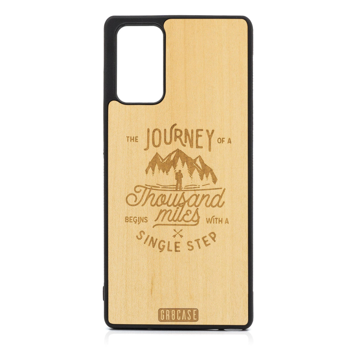 The Journey Of A Thousand Miles Begins With A Single Step Design Wood Case For Samsung Galaxy A72 5G