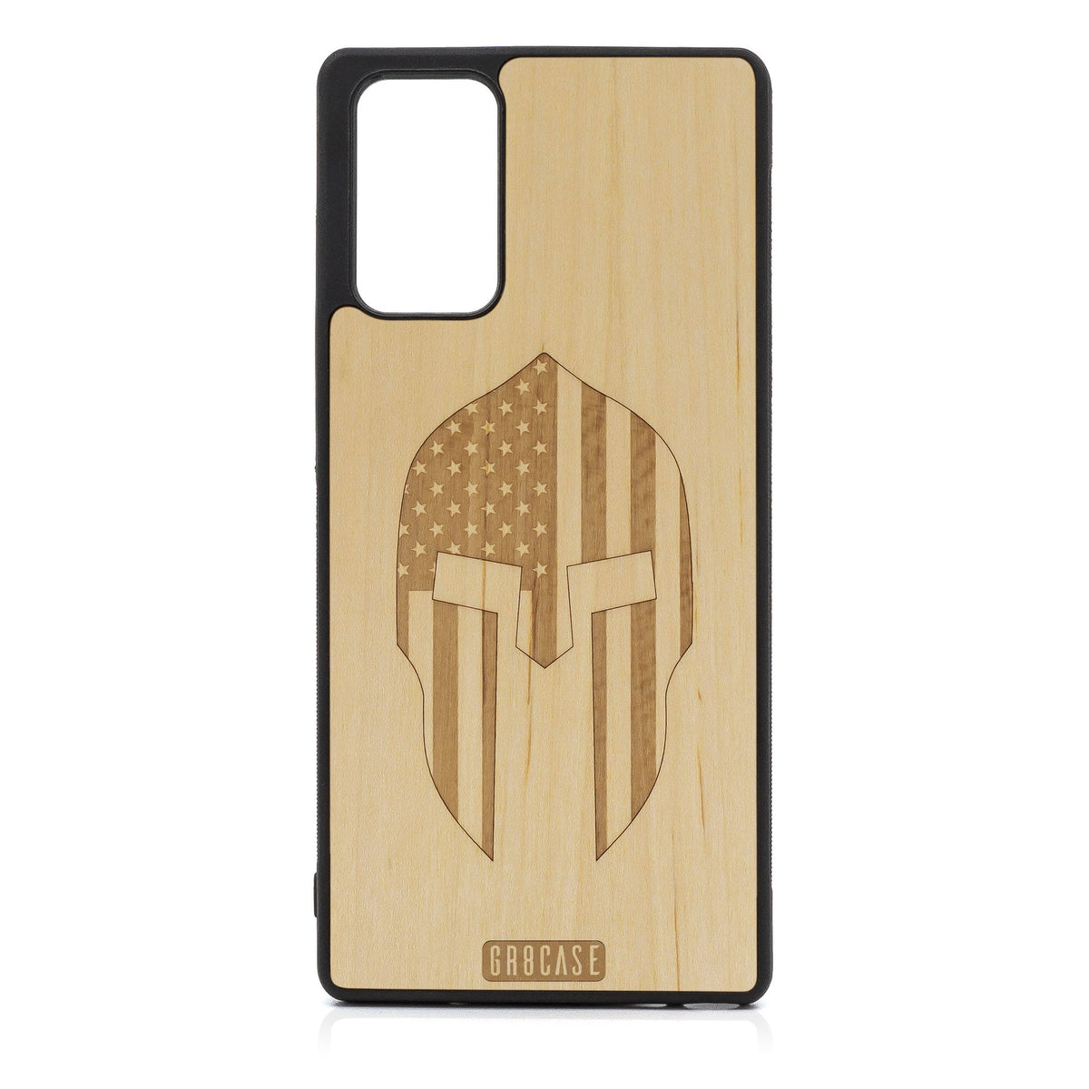 USA Spartan Helmet Design Wood Case For Samsung Galaxy A33 5G