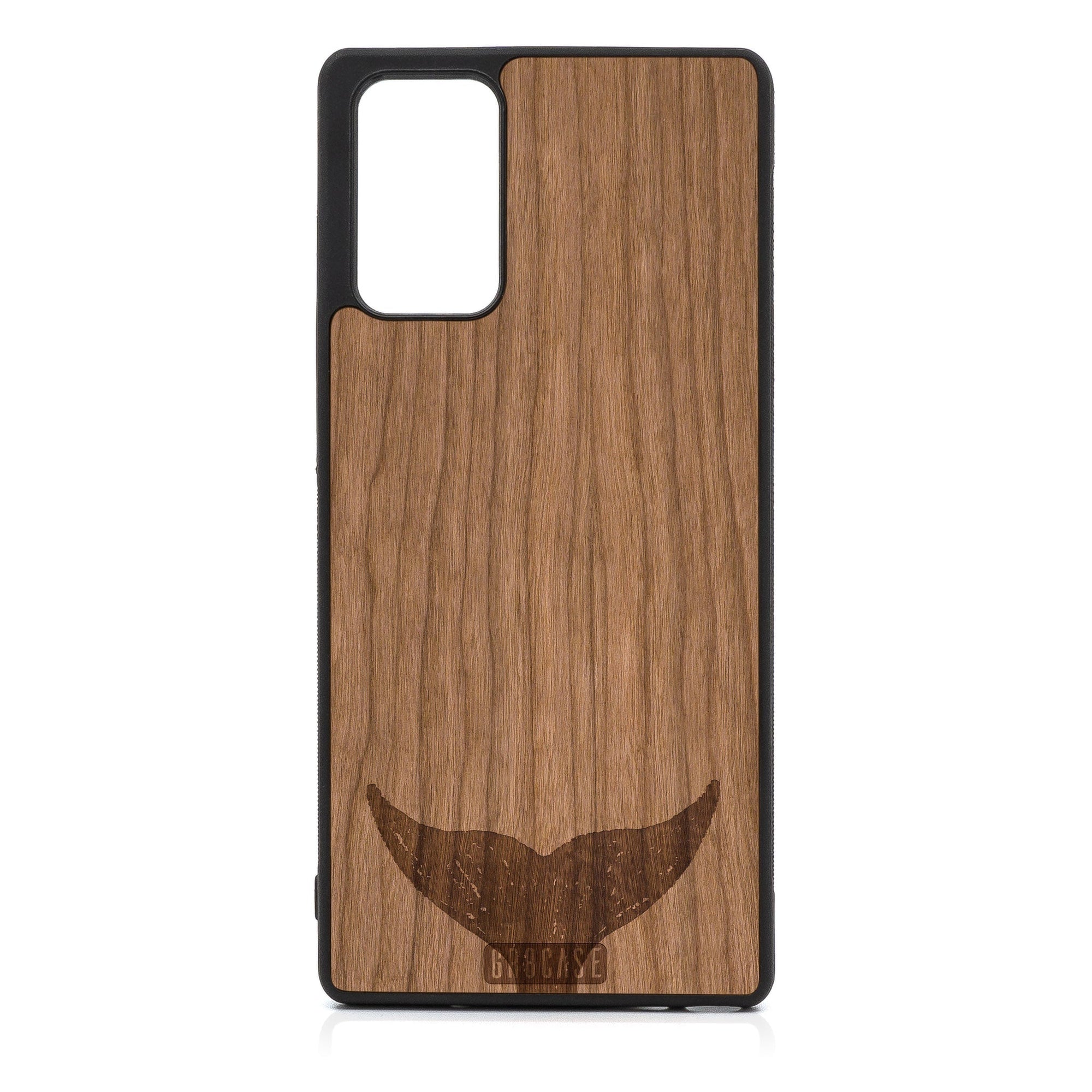 Whale Tail Design Wood Case For Samsung Galaxy A72 5G