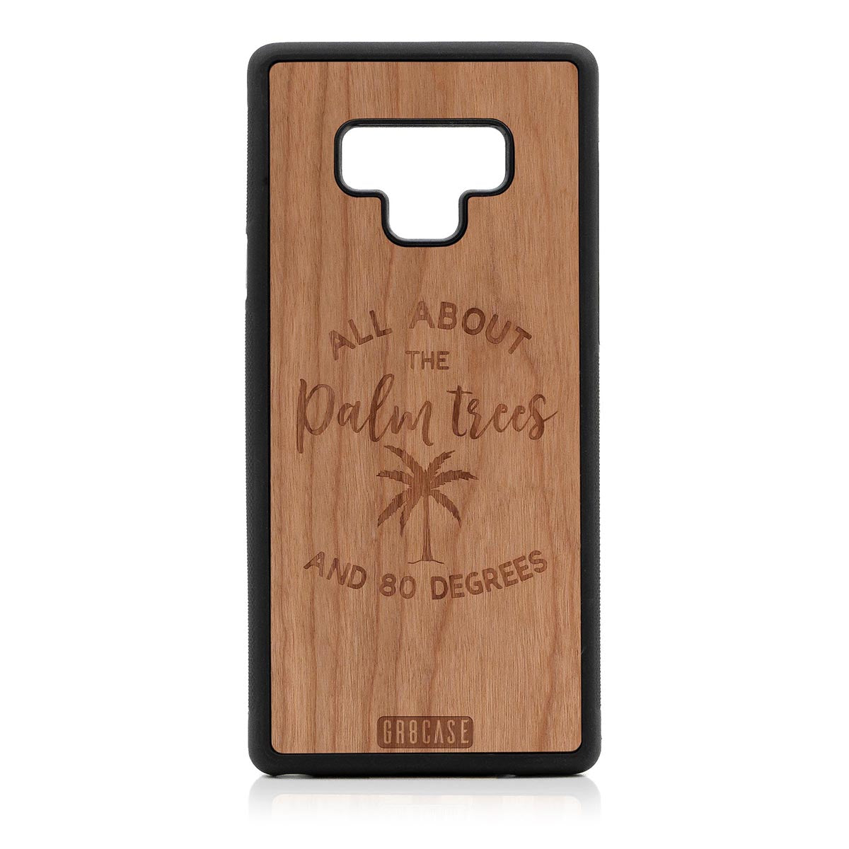 All About The Palm Trees and 80 Degrees Design Wood Case For Samsung Galaxy Note 9 by GR8CASE