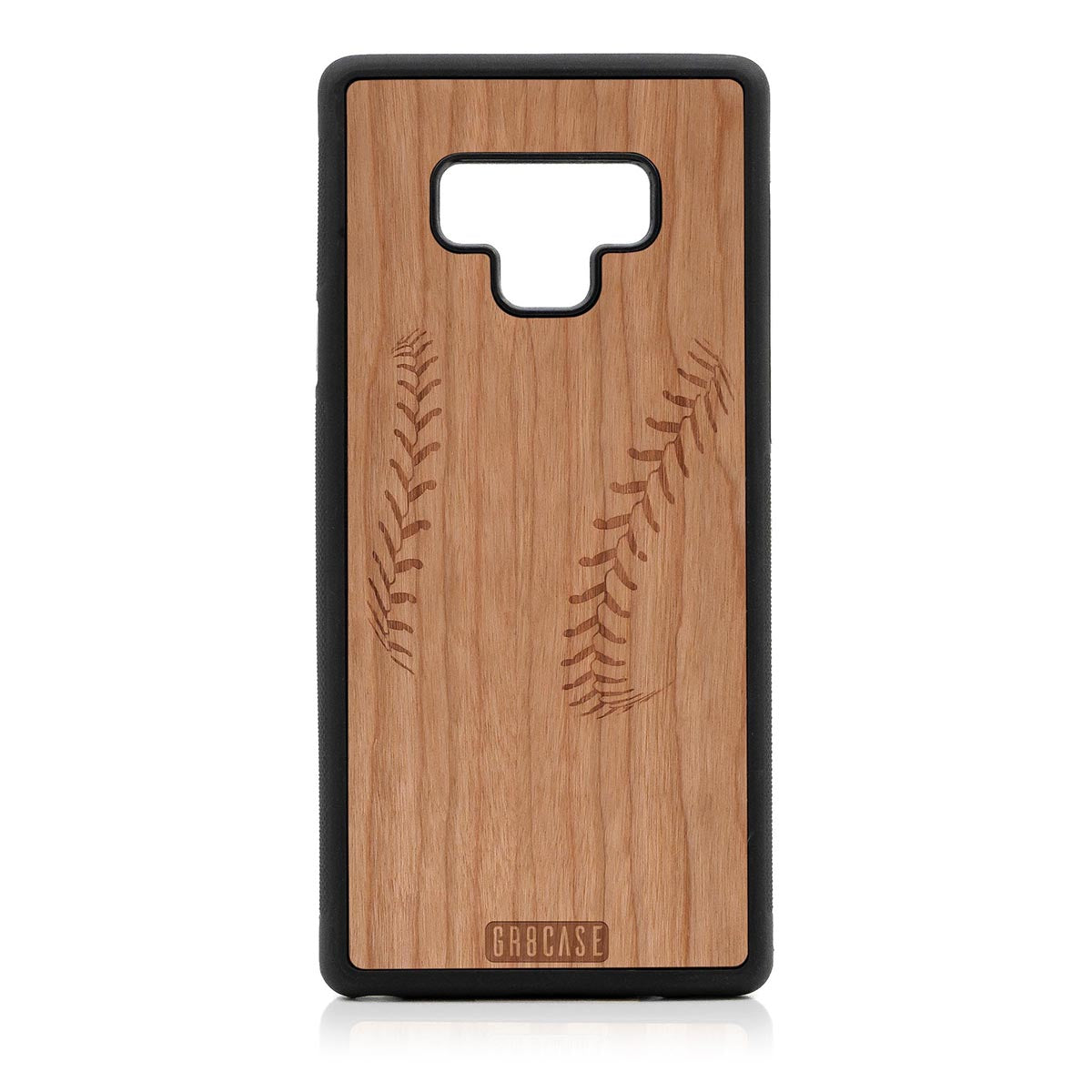 Baseball Stitches Design Wood Case For Samsung Galaxy Note 9 by GR8CASE