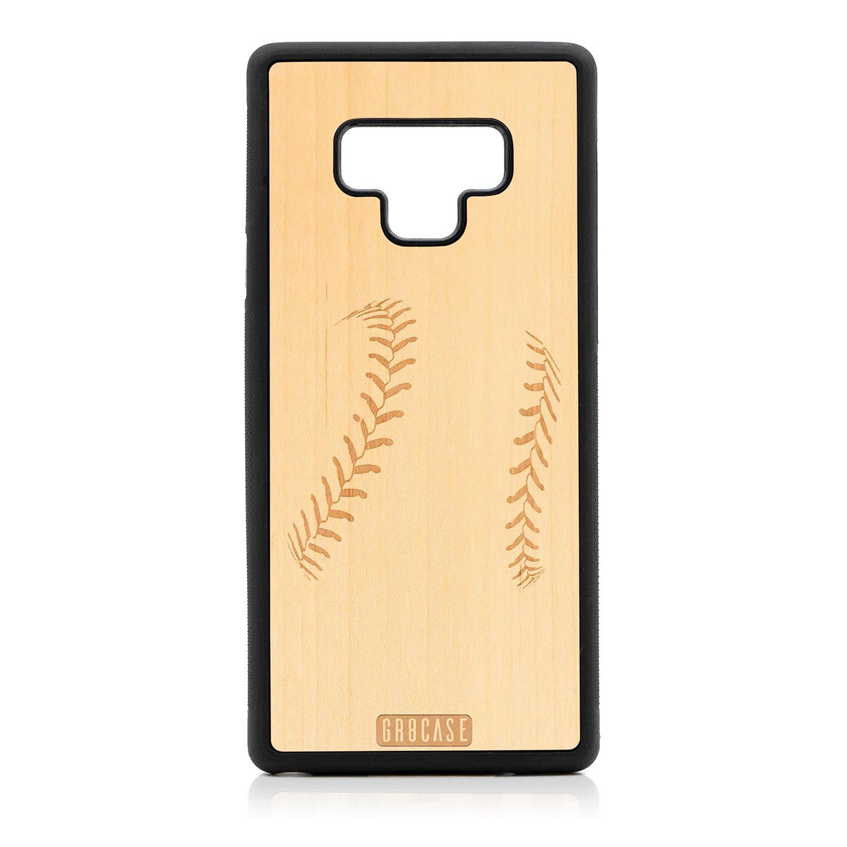 Baseball Stitches Design Wood Case For Samsung Galaxy Note 9 by GR8CASE