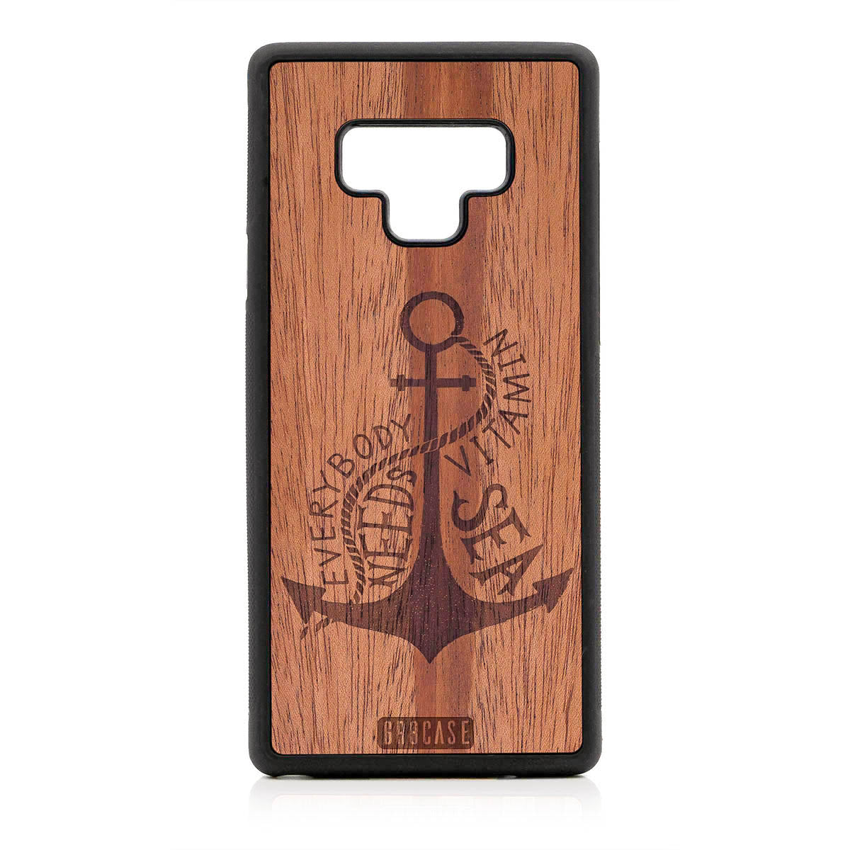 Everybody Needs Vitamin Sea (Anchor) Design Wood Case For Samsung Galaxy Note 9 by GR8CASE