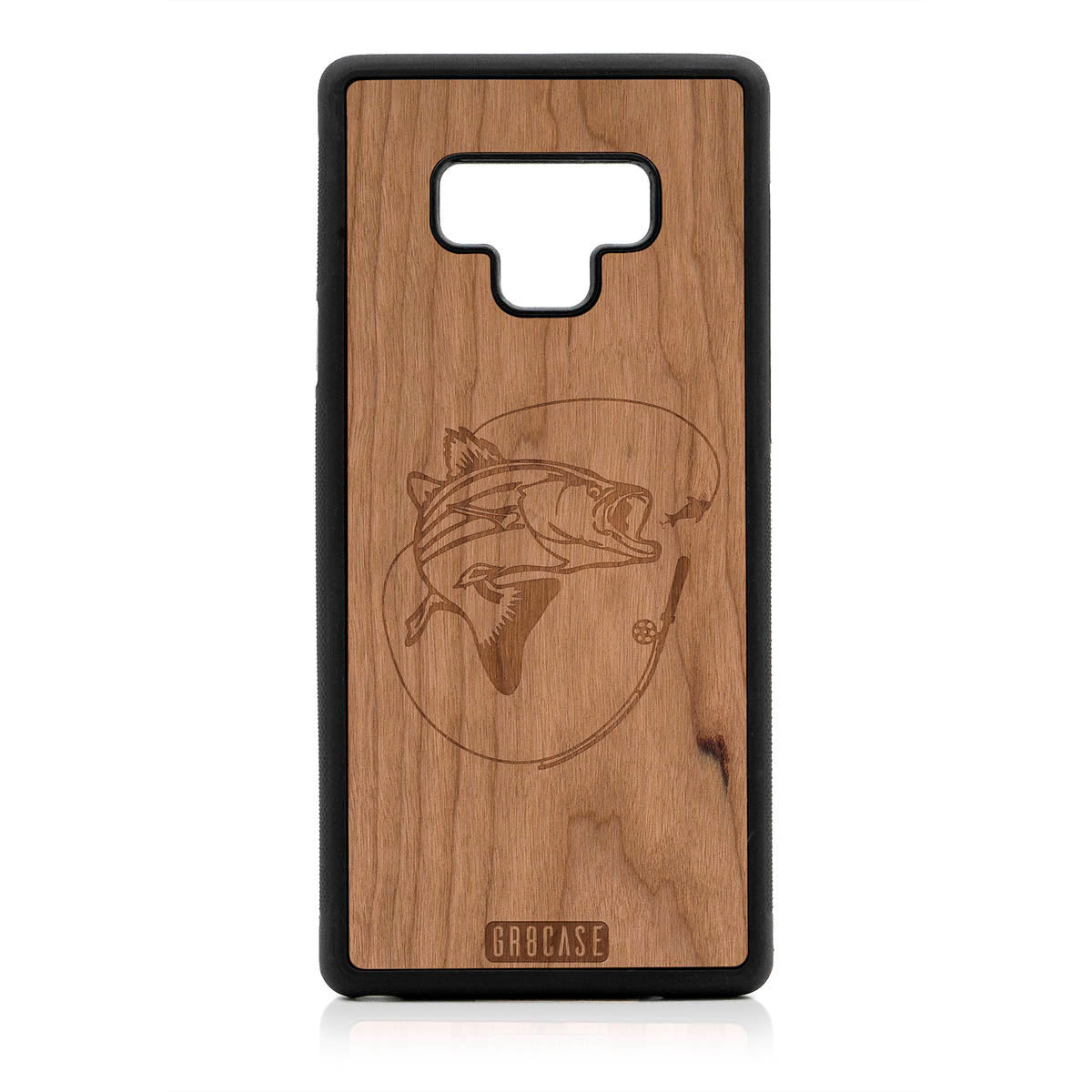 Fish and Reel Design Wood Case For Samsung Galaxy Note 9 by GR8CASE