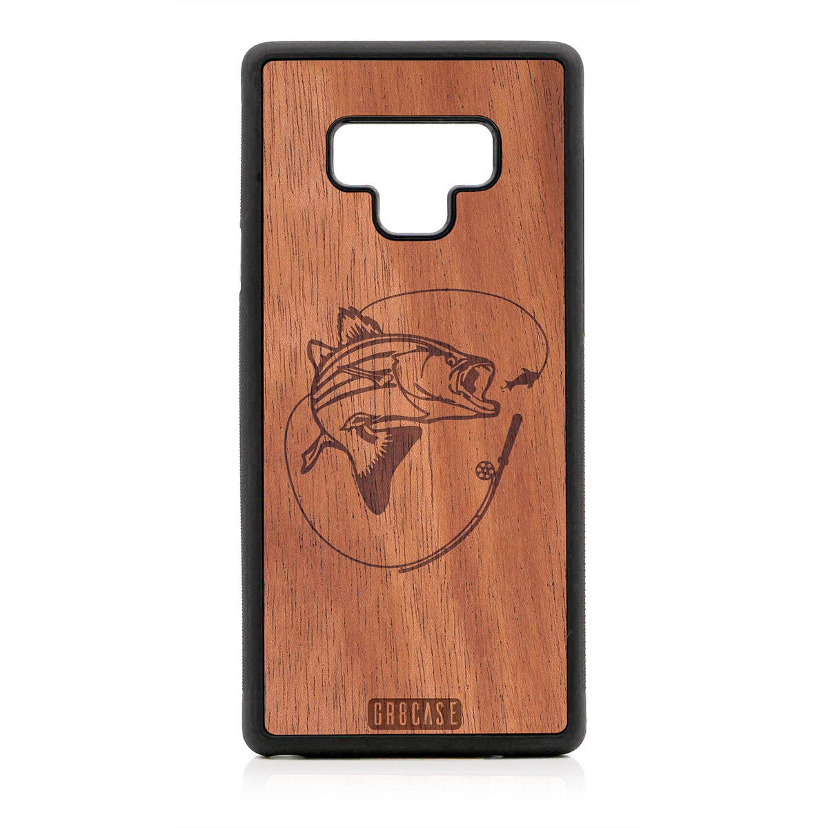 Fish and Reel Design Wood Case For Samsung Galaxy Note 9 by GR8CASE