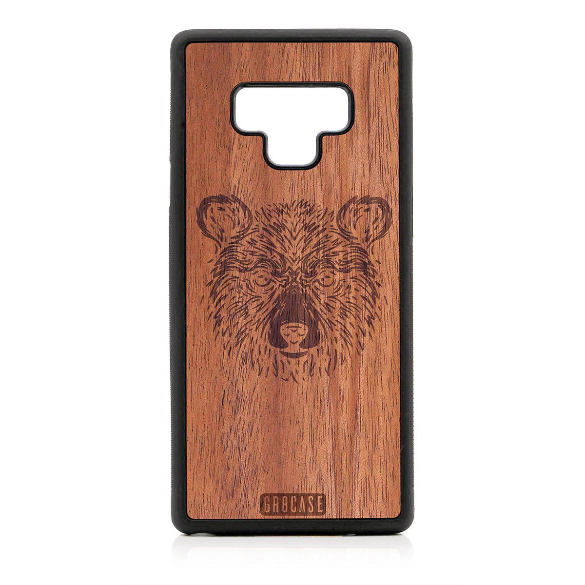 Furry Bear Design Wood Case For Samsung Galaxy Note 9