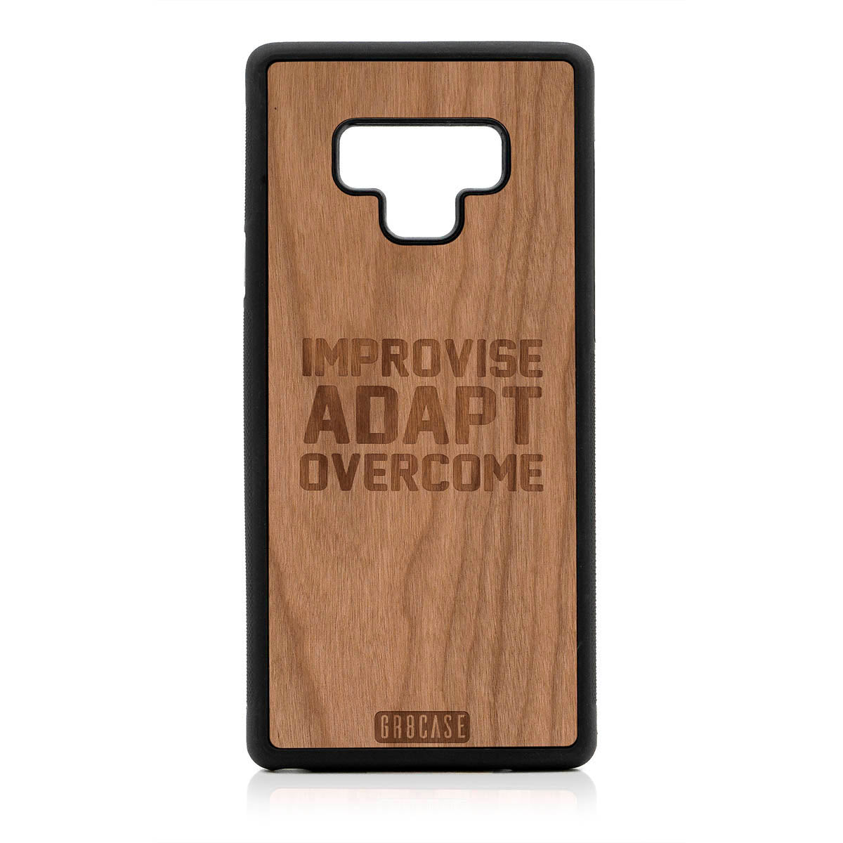 Improvise Adapt Overcome Design Wood Case For Samsung Galaxy Note 9