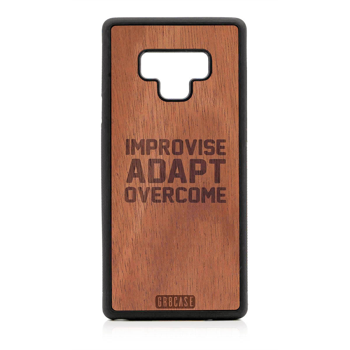 Improvise Adapt Overcome Design Wood Case For Samsung Galaxy Note 9