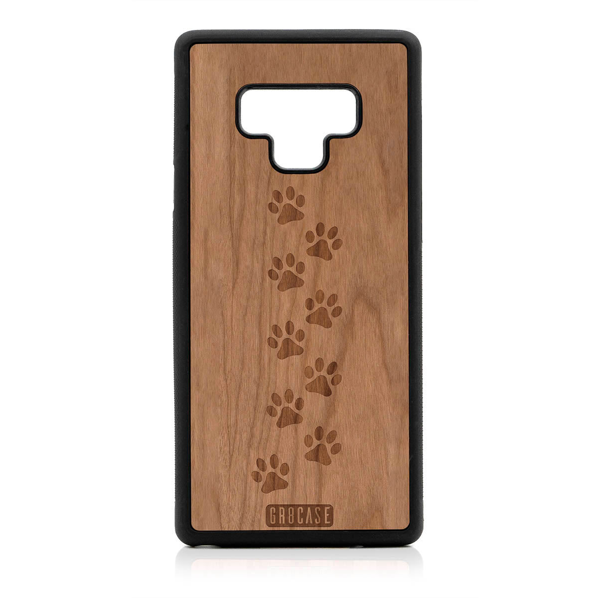 Paw Prints Design Wood Case Samsung Galaxy Note 9 by GR8CASE