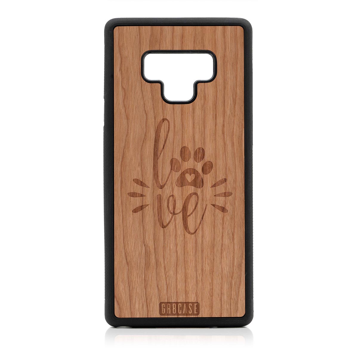 Paw Love Design Wood Case Samsung Galaxy Note 9 by GR8CASE
