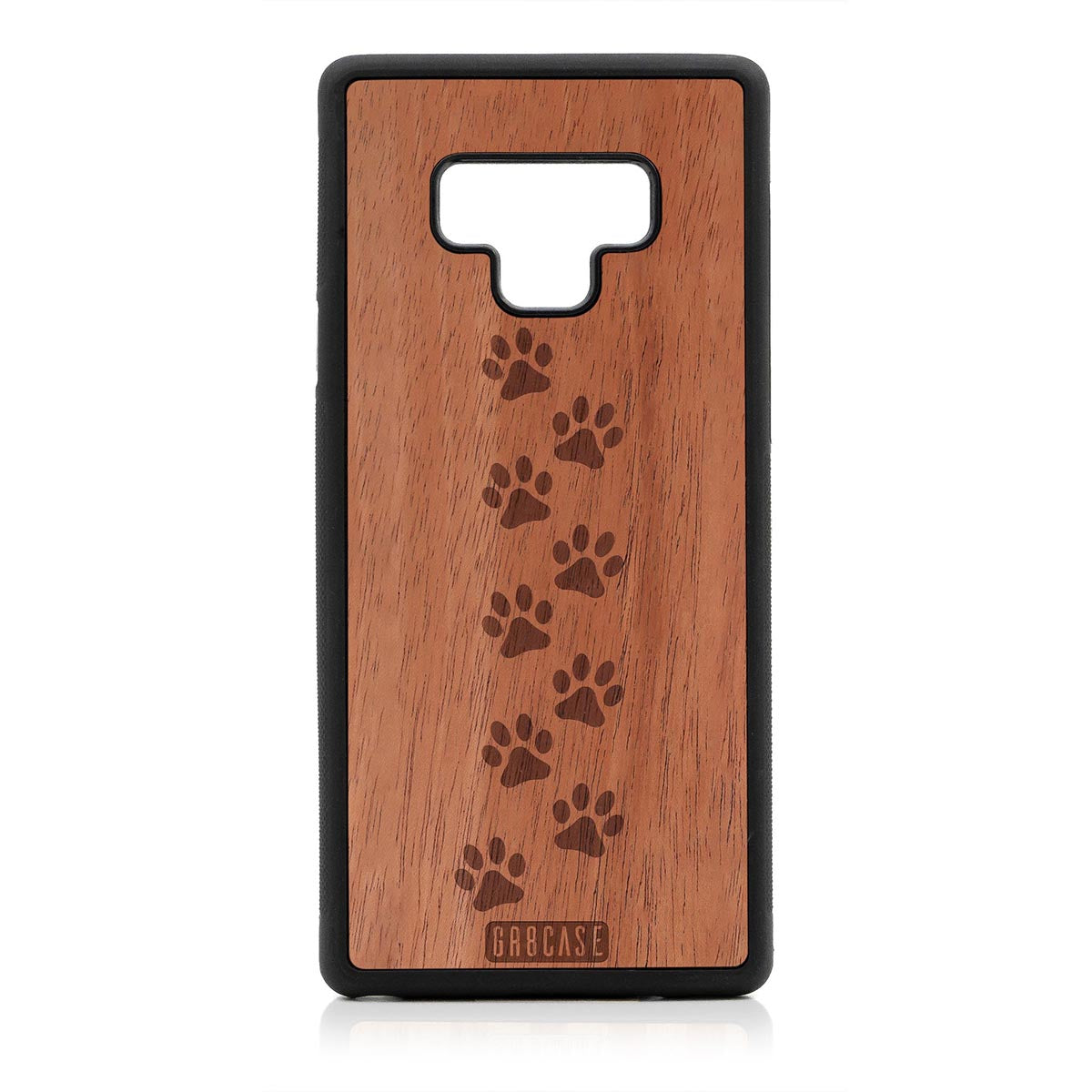 Paw Prints Design Wood Case Samsung Galaxy Note 9 by GR8CASE