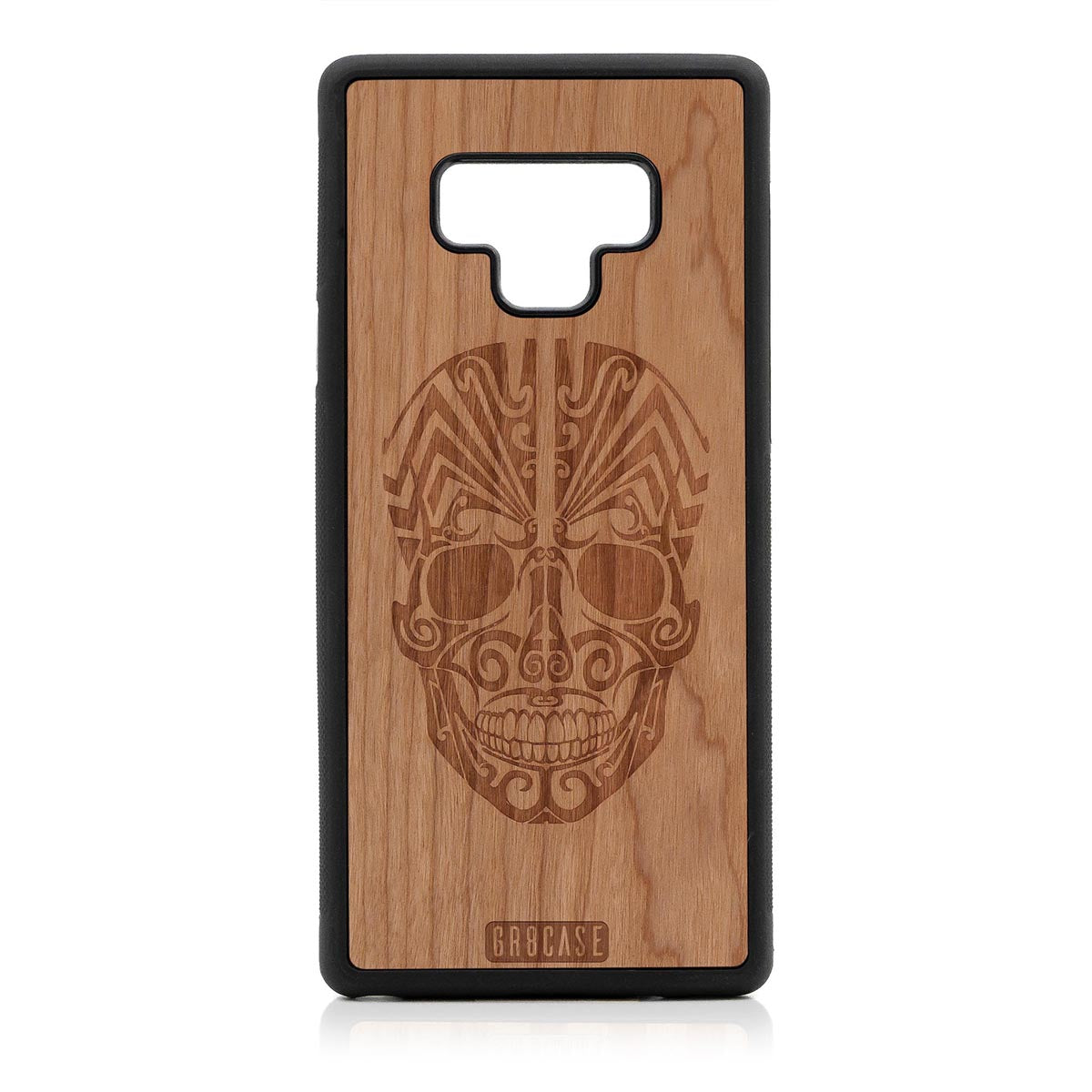 Tattoo Skull Design Wood Case Samsung Galaxy Note 9