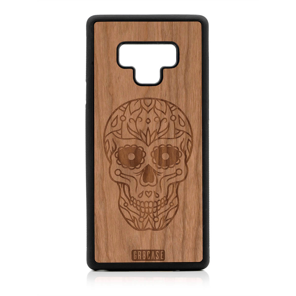 Sugar Skull Design Wood Case For Samsung Galaxy Note 9 by GR8CASE