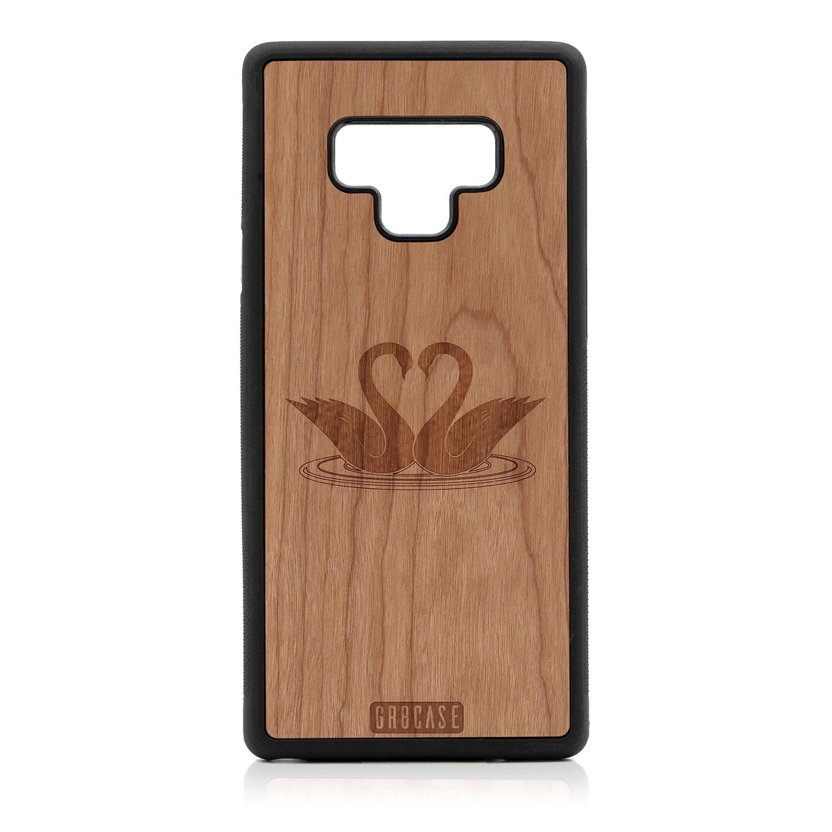 Swans Design Wood Case Samsung Galaxy Note 9