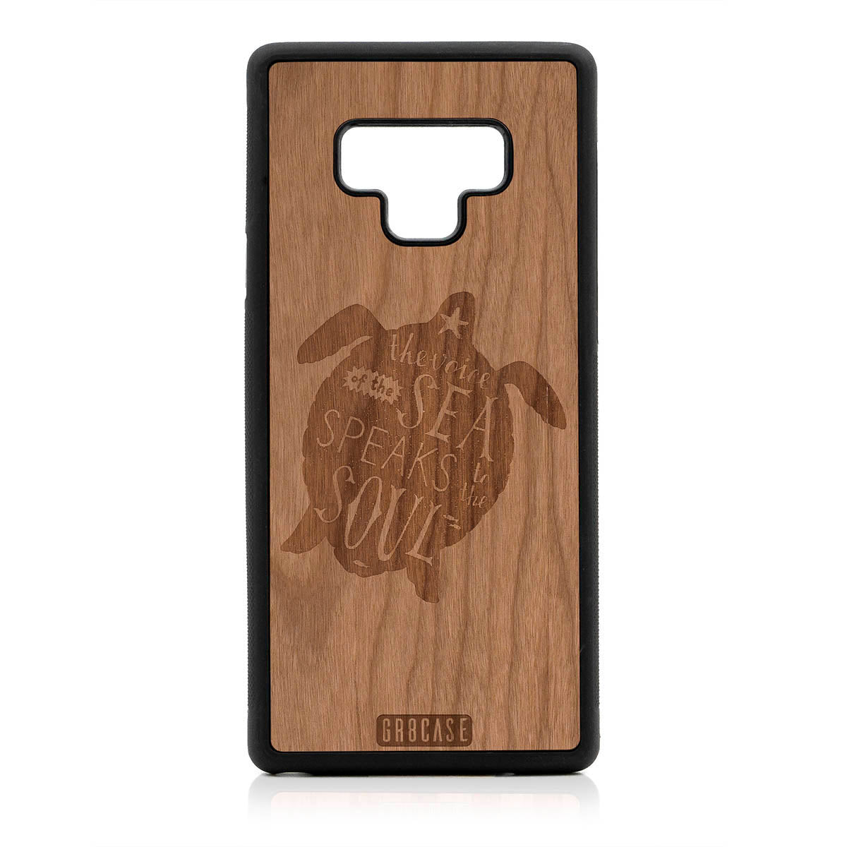 The Voice Of The Sea Speaks To The Soul (Turtle) Design Wood Case For Samsung Galaxy Note 9