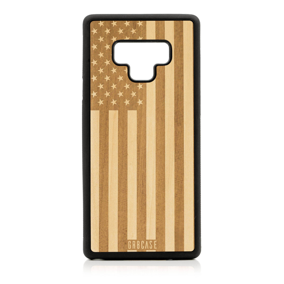 USA Flag Design Wood Case Samsung Galaxy Note 9