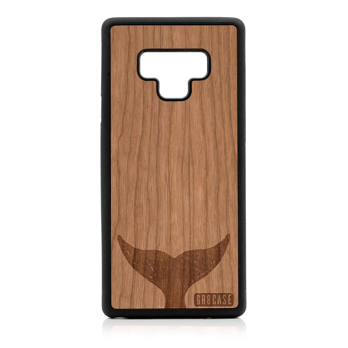 Whale Tail Design Wood Case For Samsung Galaxy Note 9