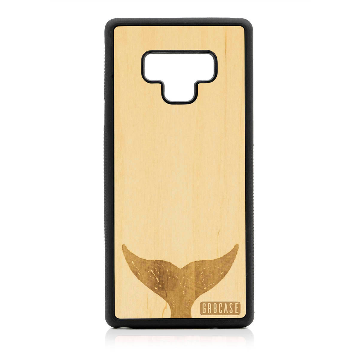 Whale Tail Design Wood Case For Samsung Galaxy Note 9
