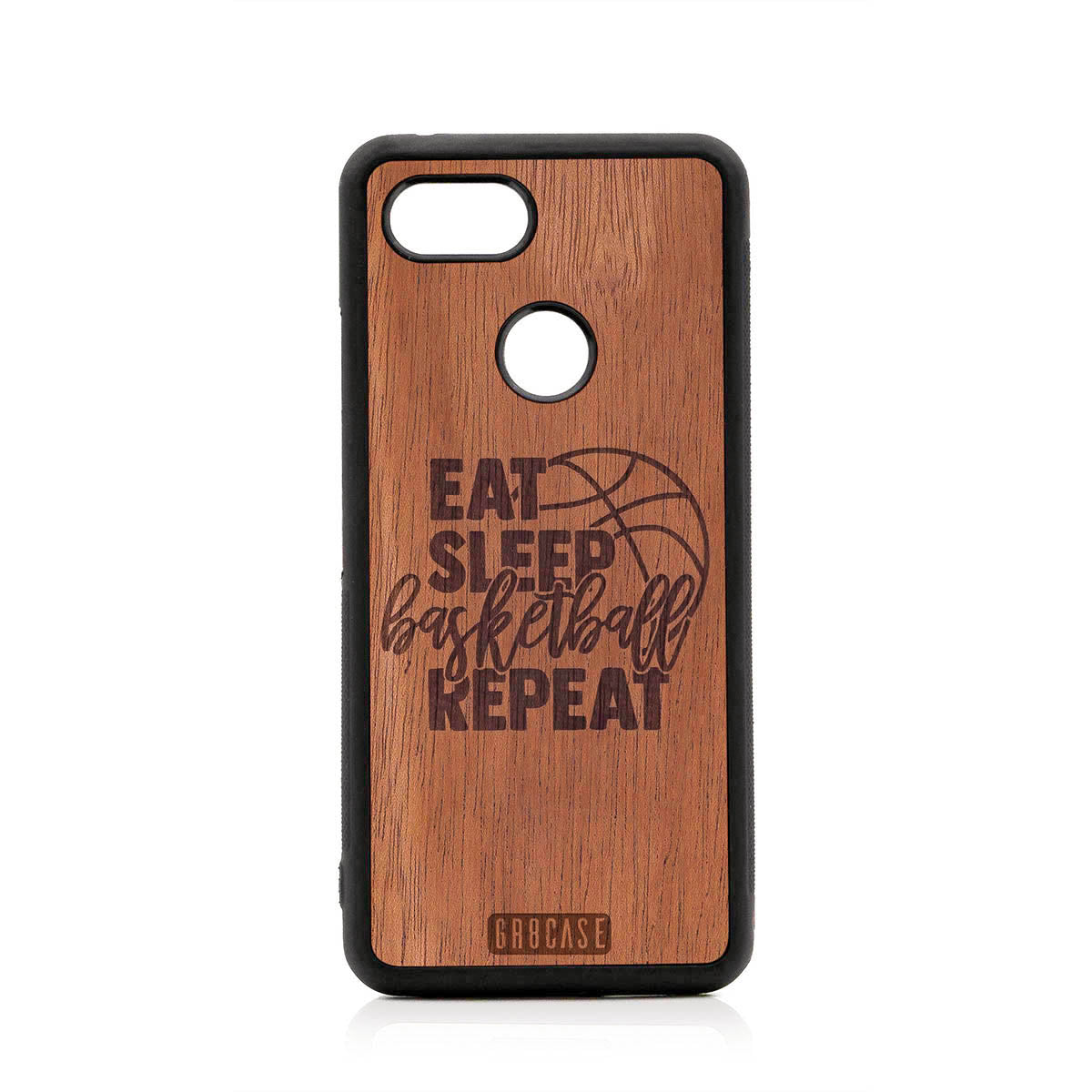 Eat Sleep Basketball Repeat Design Wood Case For Google Pixel 3