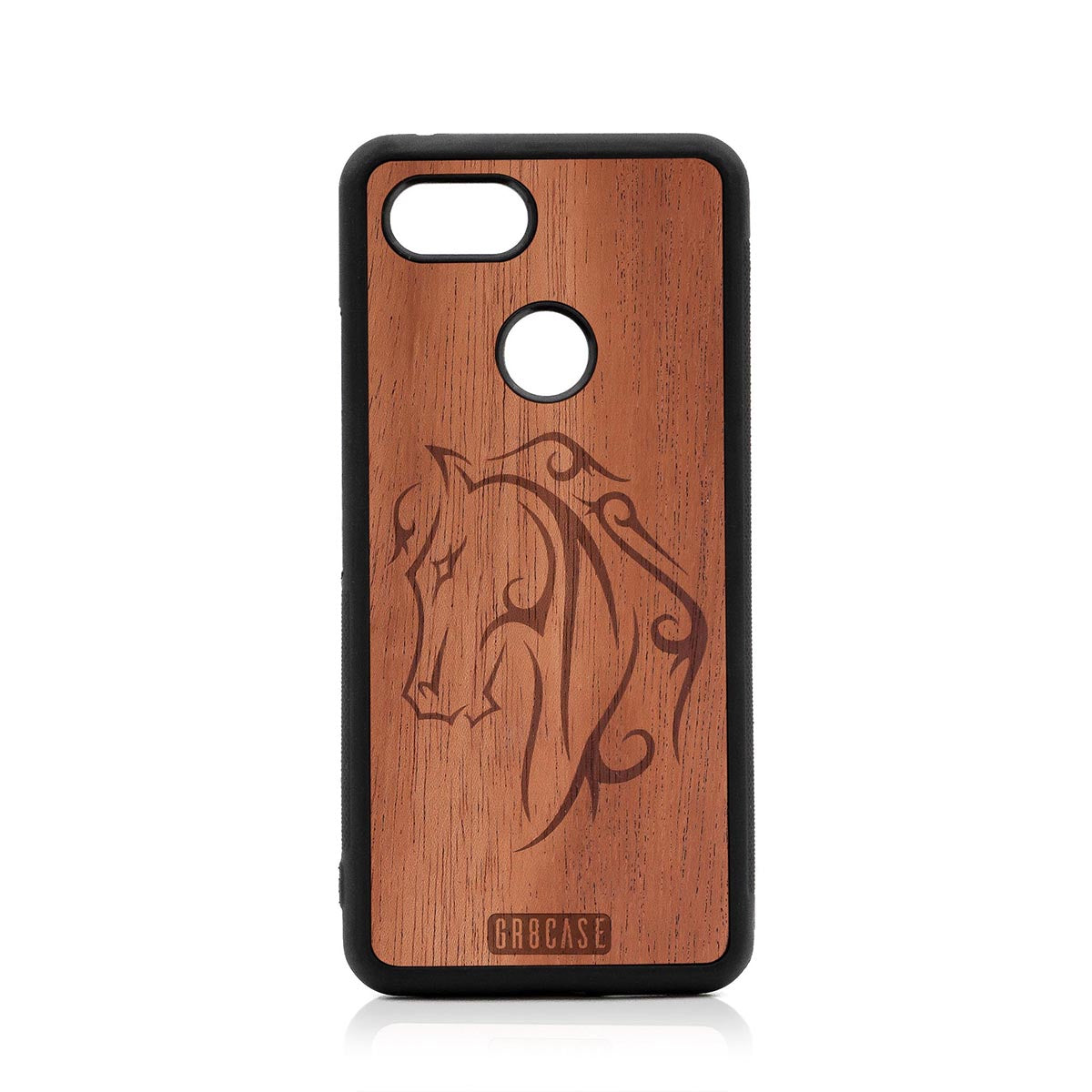 Horse Tattoo Design Wood Case Google Pixel 3 by GR8CASE