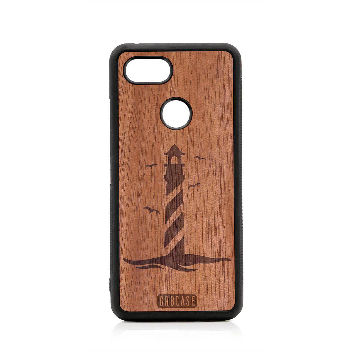 Lighthouse Design Wood Case For Google Pixel 3