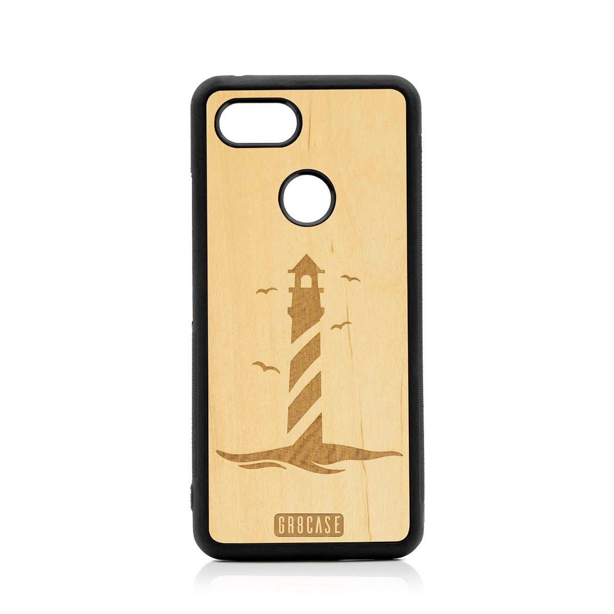 Lighthouse Design Wood Case For Google Pixel 3
