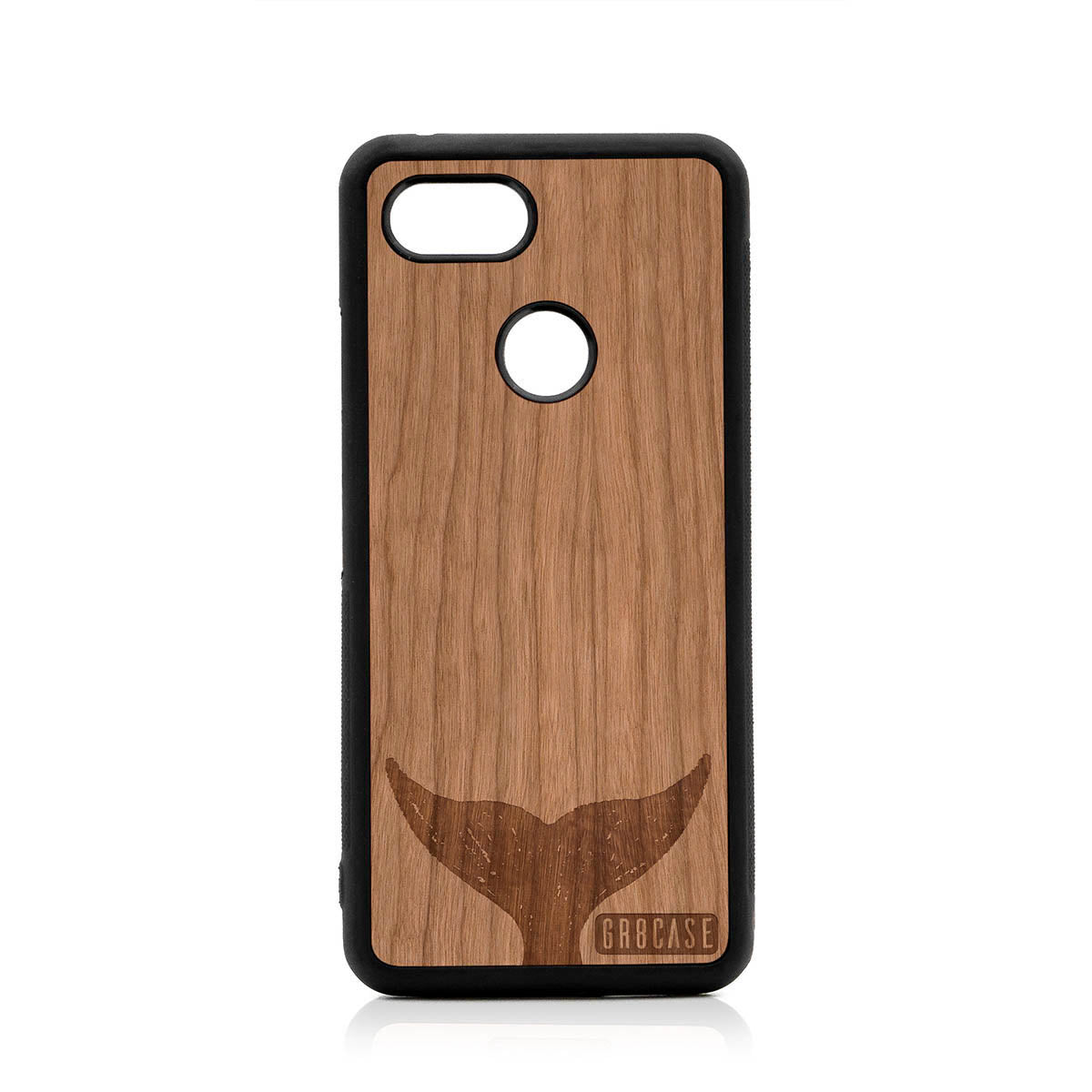Whale Tail Design Wood Case For Google Pixel 3
