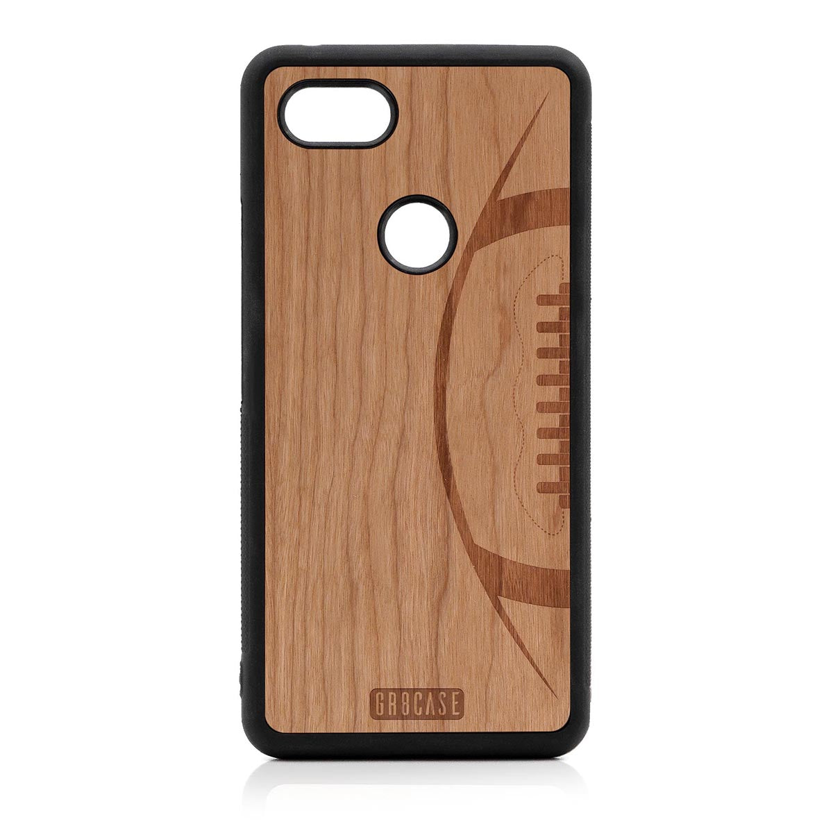 Football Design Wood Case For Google Pixel 3 XL by GR8CASE