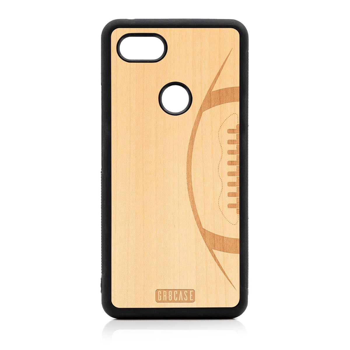 Football Design Wood Case For Google Pixel 3 XL by GR8CASE