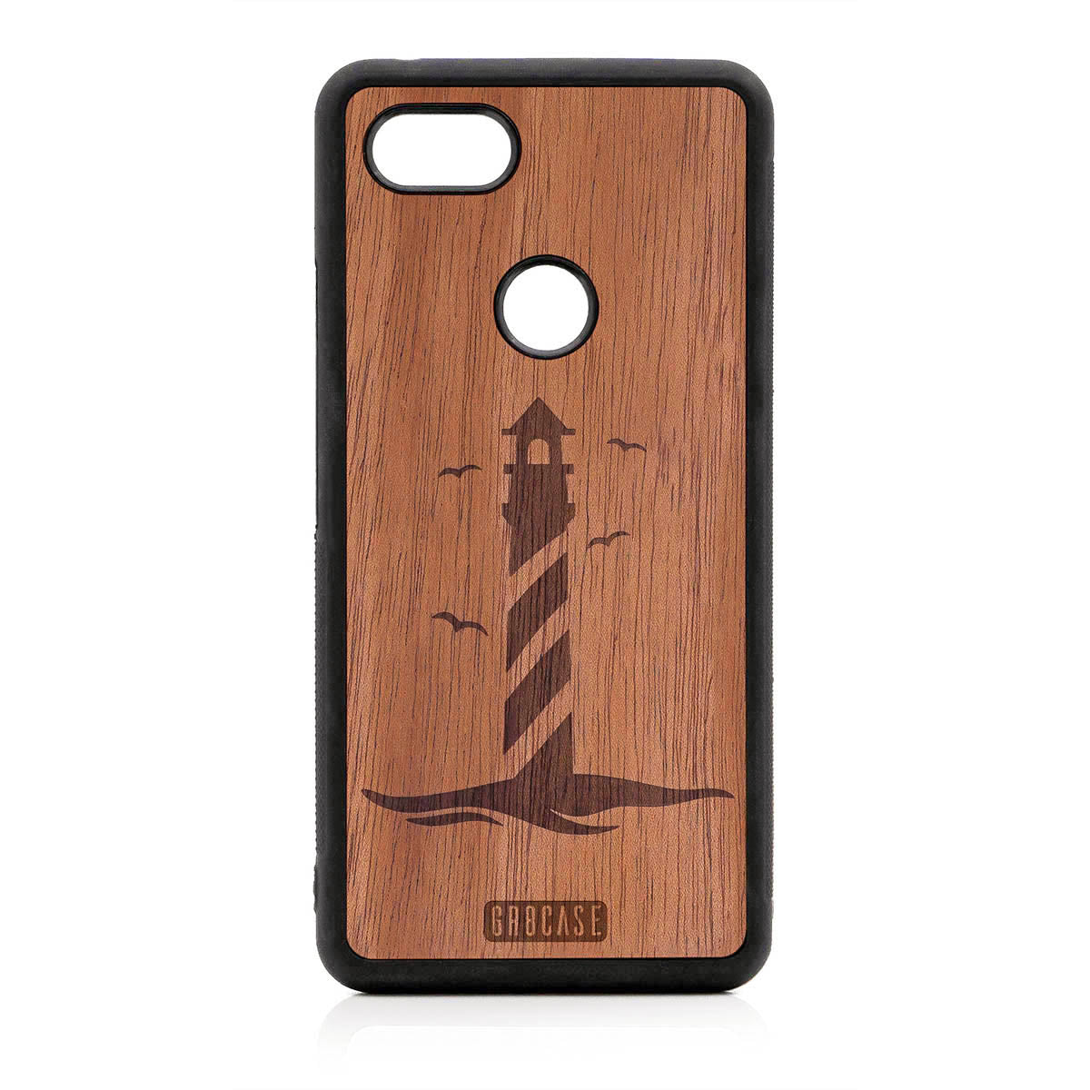 Lighthouse Design Wood Case For Google Pixel 3 XL