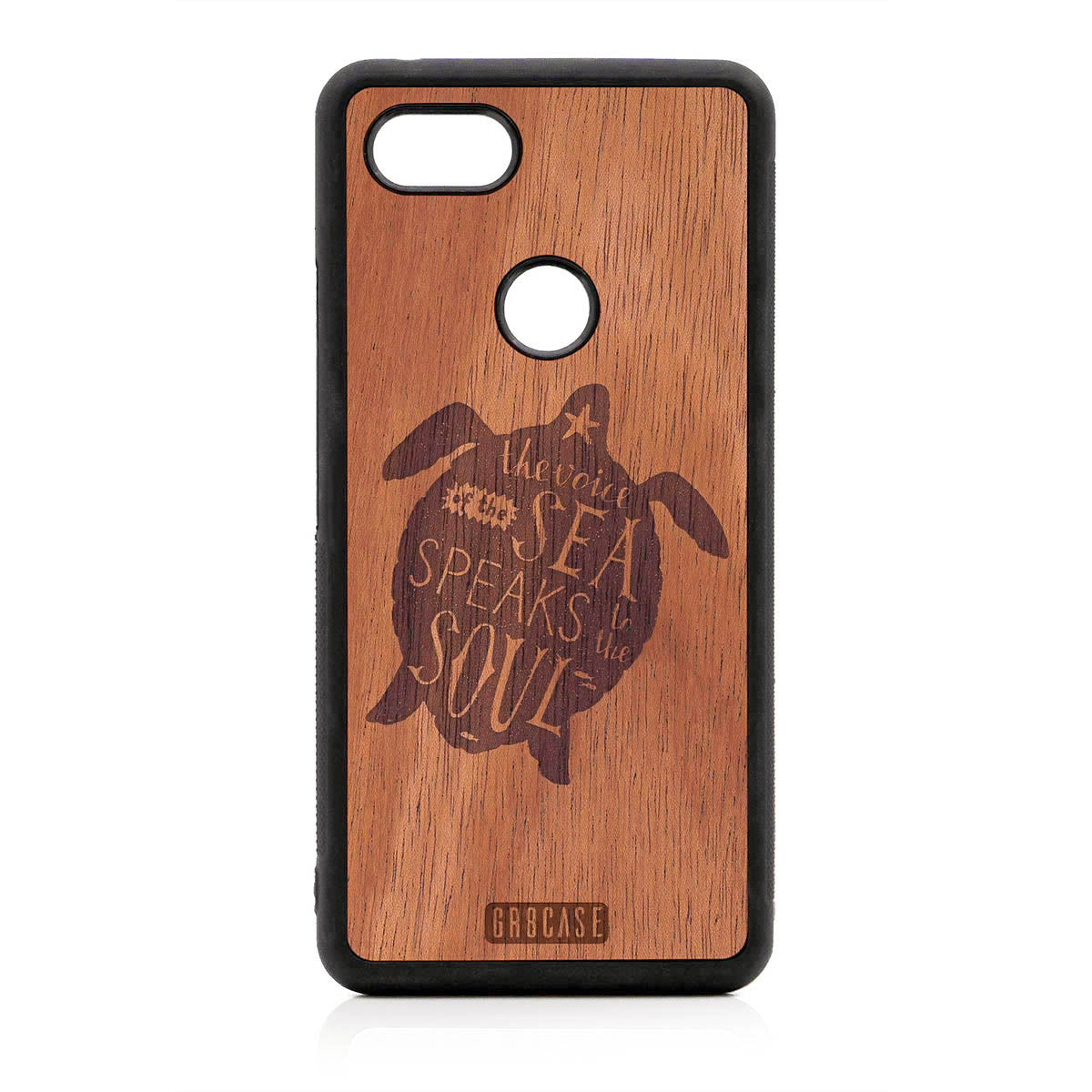 The Voice Of The Sea Speaks To The Soul (Turtle) Design Wood Case For Google Pixel 3 XL